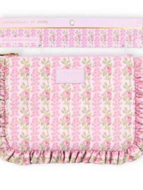 LoveShackFancy x Target -Yoobi Everblooming Rosettes Flat Zip Pencil Case